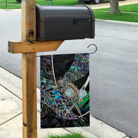 New Zealand Darts Garden Flag NZ Paua Shell Maori Fern