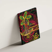 Vanuatu 45th Independence Anniversary Canvas Wall Art Flower Melanesian Namele Turtle - Polynesian Pride