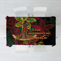 Vanuatu 45th Independence Anniversary Tablecloth Flower Melanesian Namele Turtle - Polynesian Pride
