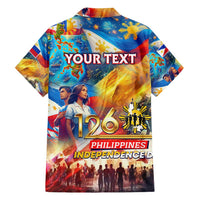 Custom The Philippines 126th Independence Anniversary Family Matching Off Shoulder Maxi Dress and Hawaiian Shirt Art Style DT02 - Polynesian Pride