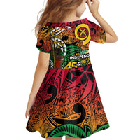 Personalized Vanuatu 45th Independence Anniversary Family Matching Mermaid Dress and Hawaiian Shirt Melanesian Pattern Reggae - Polynesian Pride