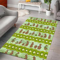 New Zealand Kiwi Fruit Witty Kiwi Bird Area Rug DT02 - Polynesian Pride