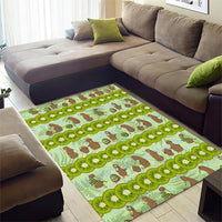 New Zealand Kiwi Fruit Witty Kiwi Bird Area Rug DT02 - Polynesian Pride