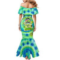 Just a Girl Who Loves Kiwis Family Matching Mermaid Dress and Hawaiian Shirt New Zealand Tie Dye DT02 - Polynesian Pride