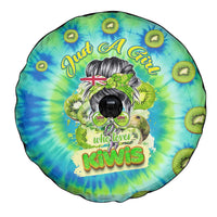Just a Girl Who Loves Kiwis Spare Tire Cover New Zealand Tie Dye