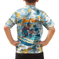Hawaii Father's Day It's Surfing Time Family Matching Long Sleeve Bodycon Dress and Hawaiian Shirt Aloha Lā Makuakane