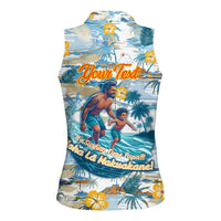 Hawaii Father's Day It's Surfing Time Women Sleeveless Polo Shirt Aloha L Makuakane DT02 - Polynesian Pride