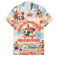 Hawaii Father's Day Family Matching Puletasi and Hawaiian Shirt Hula With Dad DT02 Dad's Shirt - Short Sleeve Art - Polynesian Pride