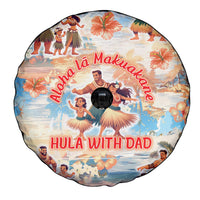 Hawaii Father's Day Spare Tire Cover Hula With Dad