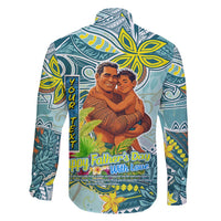 Palau Father's Day Polynesia Family Matching Off Shoulder Maxi Dress and Hawaiian Shirt Dad and Son DT02 - Polynesian Pride