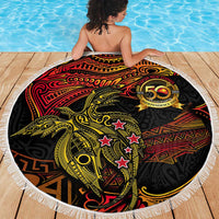 Papua New Guinea 50th Independence Day Beach Blanket Culture Spirit and Sovereignty DT02 - Polynesian Pride
