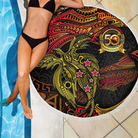 Papua New Guinea 50th Independence Day Beach Blanket Culture Spirit and Sovereignty DT02 - Polynesian Pride