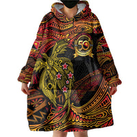 Papua New Guinea 50th Independence Day Wearable Blanket Hoodie Culture Spirit and Sovereignty