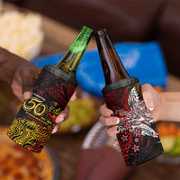 PNG 1975 - 2025 4 in 1 Can Cooler Tumbler Papua New Guinea 50th Independence Anniversary DT02 - Polynesian Pride