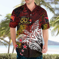 PNG 1975 - 2025 Hawaiian Shirt Papua New Guinea 50th Independence Anniversary DT02 - Polynesian Pride