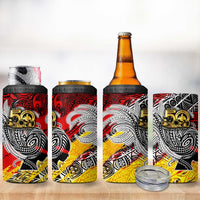Papua New Guinea 50th Independence Day 4 in 1 Can Cooler Tumbler Celebrate Our History, Inspire Our Future DT02 - Polynesian Pride