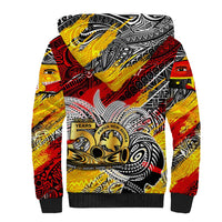Papua New Guinea 50th Independence Day Sherpa Hoodie Celebrate Our History, Inspire Our Future DT02 - Polynesian Pride