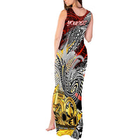 Papua New Guinea 50th Independence Day Tank Maxi Dress Celebrate Our History, Inspire Our Future