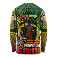 Vanuatu 45th Independence Anniversary Long Sleeve Shirt Embracing Our Traditions Shaping Our Future