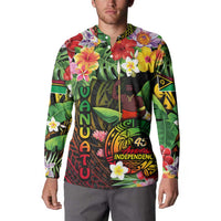 45th Anniversary of Freedom Vanuatu Button Sweatshirt Island Pride Cultural Power Pacific Unity