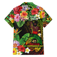 45th Anniversary of Freedom Vanuatu Family Matching Off Shoulder Maxi Dress and Hawaiian Shirt Island Pride Cultural Power Pacific Unity
