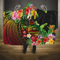 45th Anniversary of Freedom Vanuatu Hooded Blanket Island Pride Cultural Power Pacific Unity