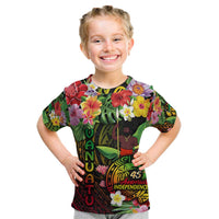 45th Anniversary of Freedom Vanuatu Kid T Shirt Island Pride Cultural Power Pacific Unity