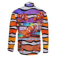 The Ocean Best Dad Family Matching Off The Shoulder Long Sleeve Dress and Hawaiian Shirt Like Marlin Happy Fathers Day To a True Hero - Polynesian Pride