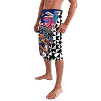 Personalized Kiwi New Zealand Rugby Lavalava Kiwis Mascot Tropical Pattern