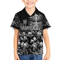 Personalized All Black Brothers Rugby Hawaiian Shirt New Zealand Maori Haka DT02 - Polynesian Pride