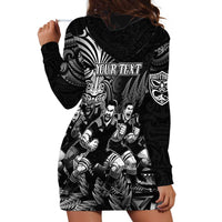 Personalized All Black Brothers Rugby Hoodie Dress New Zealand Maori Haka