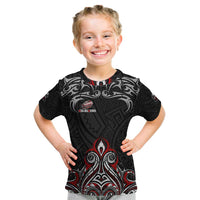 All Black NZL Rugby Champions Kid T Shirt Maori Warrior