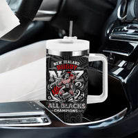 All Black NZL Rugby Champions Tumbler With Handle Maori Warrior