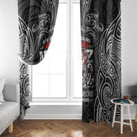 All Black NZL Rugby Champions Window Curtain Maori Warrior DT02 - Polynesian Pride