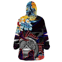 Personalized Amelika Samoa Sharks Polynesia Wearable Blanket Hoodie American Samoa DT02 - Polynesian Pride