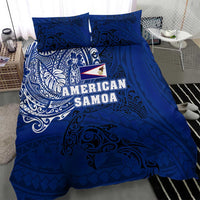Sharks And American Samoa Bedding Set Simple Polynesian Blue