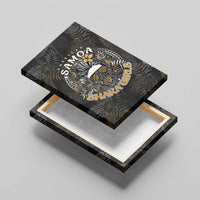 Personalized Shaka Girls America Samoa Canvas Wall Art Tropical Flowers Vintage