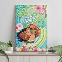 Hawaii Father's Day Canvas Wall Art Happy Father And Child