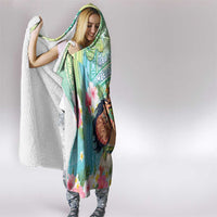 Hawaii Father's Day Hooded Blanket Happy Father And Child