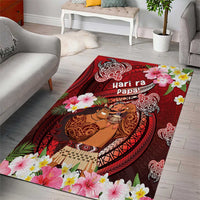 New Zealand Father's Day Area Rug Happy Father And Child