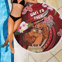 New Zealand Father's Day Beach Blanket Happy Father And Child