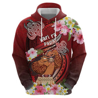 Personalised New Zealand Father's Day Hoodie Happy Father And Child