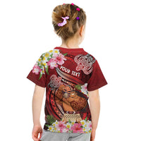 Personalised New Zealand Father's Day Kid T Shirt Happy Father And Child DT04 - Polynesian Pride