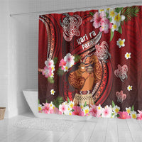 New Zealand Father's Day Shower Curtain Happy Father And Child