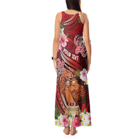 Personalised New Zealand Father's Day Tank Maxi Dress Happy Father And Child