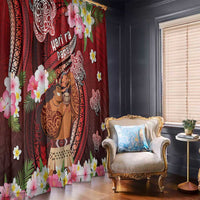 New Zealand Father's Day Window Curtain Happy Father And Child