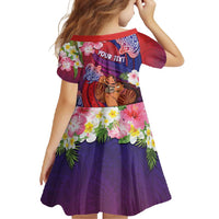 Personalised Samoa Father's Day Family Matching Long Sleeve Bodycon Dress and Hawaiian Shirt Happy Father And Child