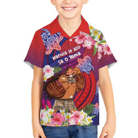 Personalised Samoa Father's Day Family Matching Off Shoulder Short Dress and Hawaiian Shirt Happy Father And Child