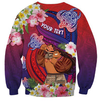 Personalised Samoa Father's Day Sweatshirt Happy Father And Child