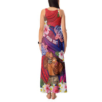 Personalised Samoa Father's Day Tank Maxi Dress Happy Father And Child DT04 - Polynesian Pride